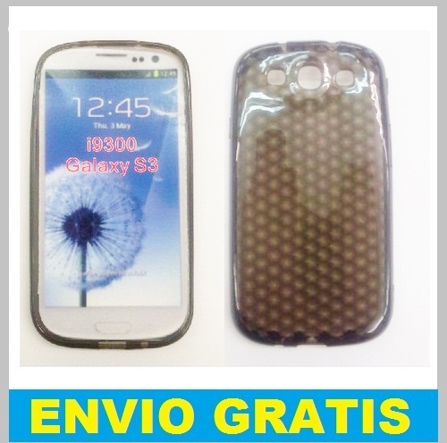 FUNDA SILICONA GEL PARA SAMSUNG I9300 GALAXY S 3 NEGRA